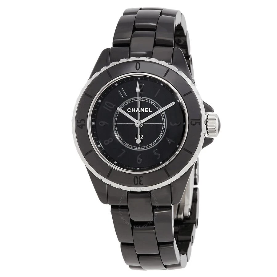 Chanel J12 Phantom Quartz Black Dial Ladies Watch H6346 1
