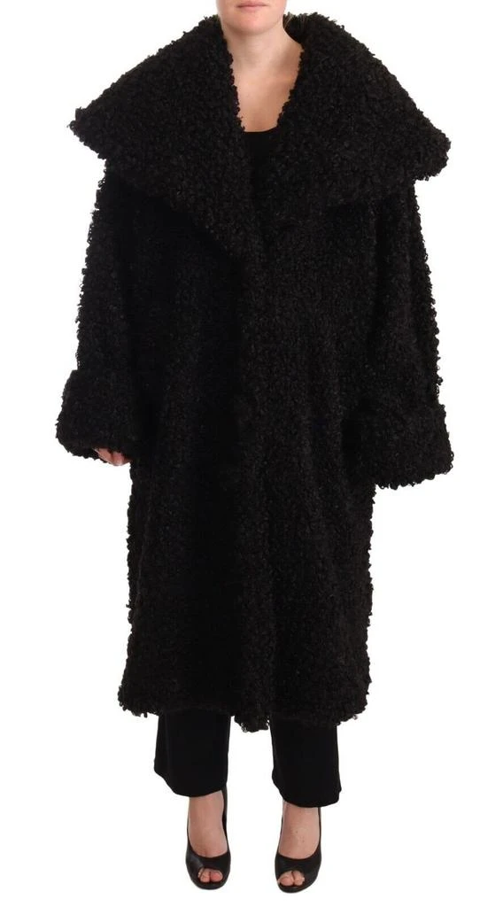 Dolce 
Gabbana Polyester Fur Trench Coat Women
s Jacket
