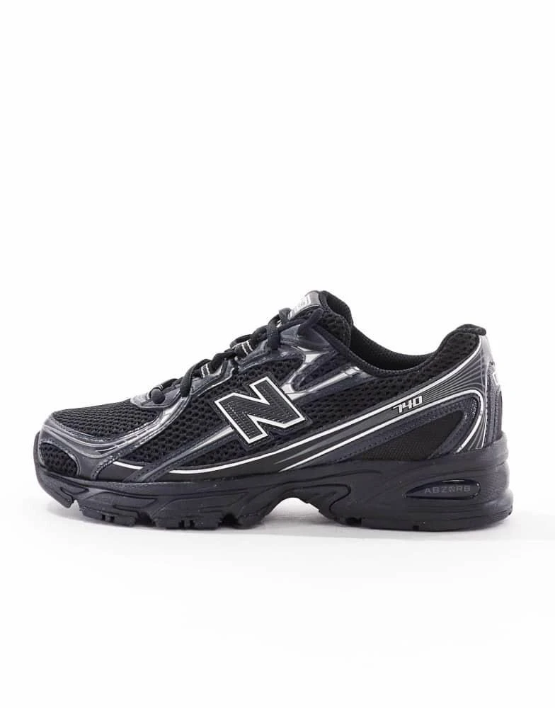 New Balance New Balance 740 trainers in black and silver metallic 2