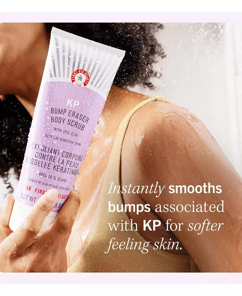 First Aid Beauty KP Bump Eraser Body Scrub with 10% AHA – Body Exfoliant for Keratosis Pilaris, 8.0 oz. 10