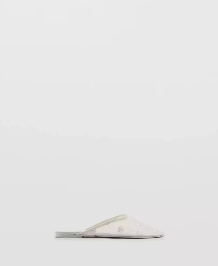 Mango Women's Embroidered Mesh Shoes 4