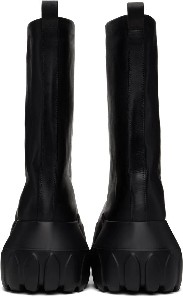 Rick Owens Black Hollywood Flared Mega Tractor Boots 2