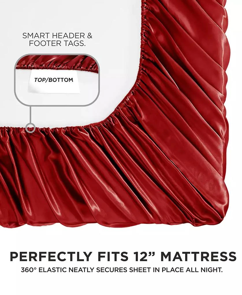 Juicy Couture Satin 4 Piece Sheet Set, Full 3
