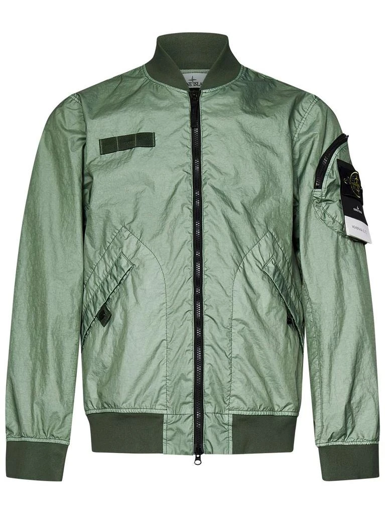 Shop Stone Island 'Membrana 3L Tc' Bomber Jacket on Sale at