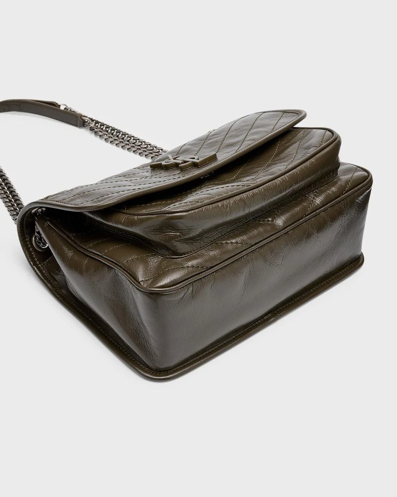 Yves Saint Laurent Niki Medium Flap YSL Shoulder Bag in Crinkled Leather 8