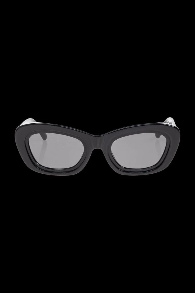 THE ATTICO for Linda Farrow Cat Eye Rania Sunglasses The Attico - Rania Cat Eye Sunglasses in Black - Sunglasses  main image 3