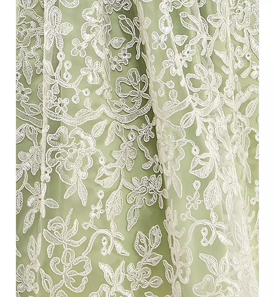 City Studios Juniors' Floral-Embroidered Sleeveless Midi Dress 4