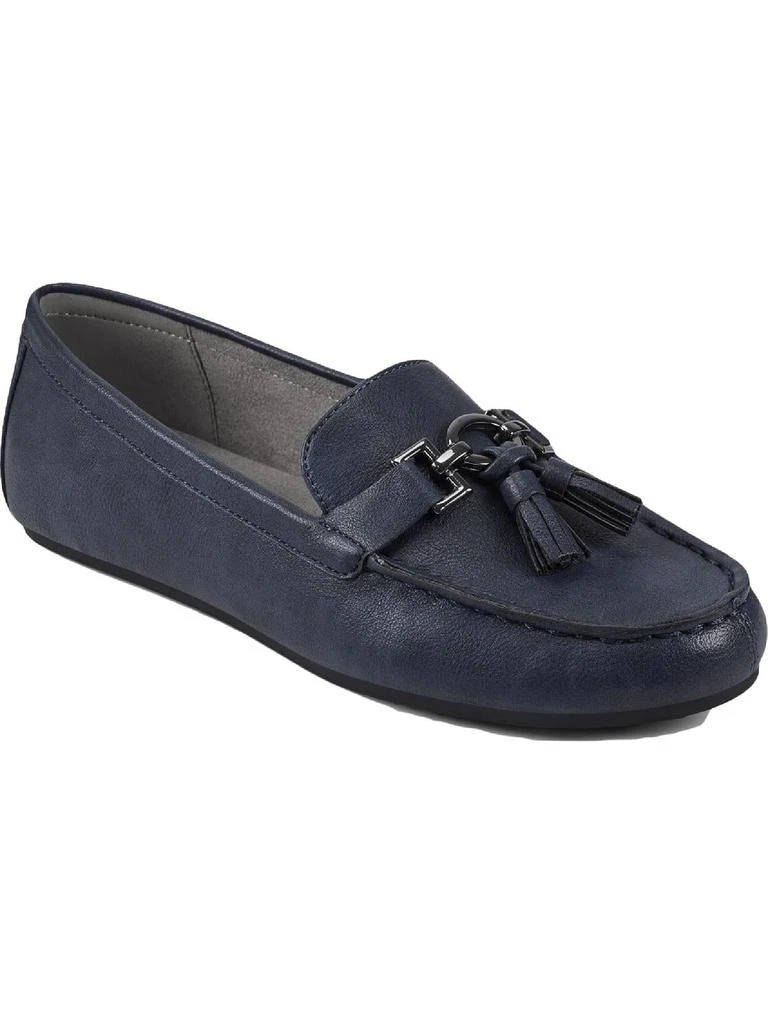 Aerosoles Deanna Womens Faux Leather Driving Moccasins Tassel Loafers 1