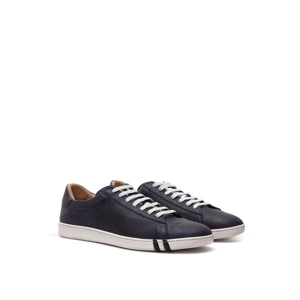 Bally Bally Elegant Blue Leather Sneakers For Men 3