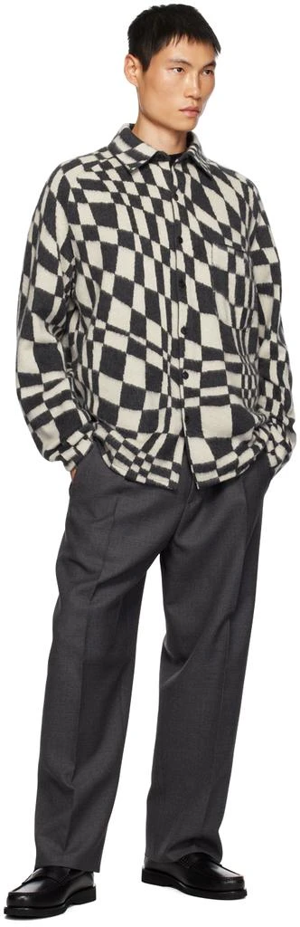 Zegna Gray Pattern Shirt 4