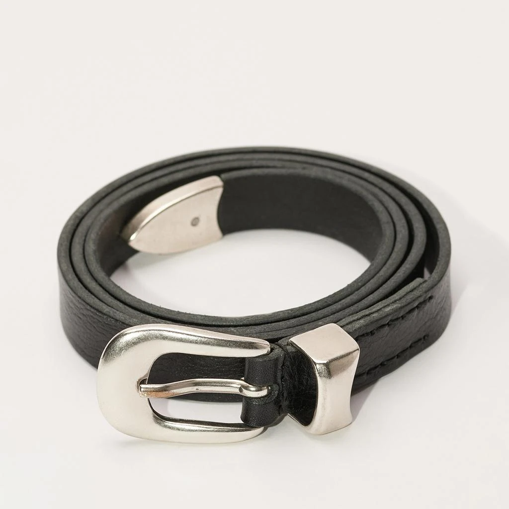 Our Legacy Men's 2cm Leather Belt - Black 1