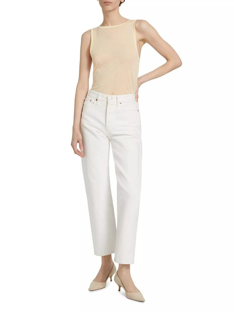 Helmut Lang Two-Way Semi-Sheer Cotton Tank 2
