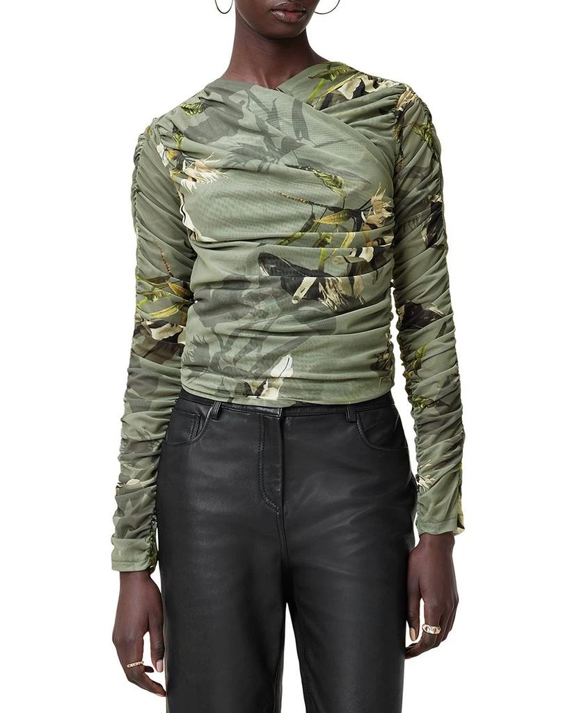 ALL SAINTS Hanako Printed Mesh Top 1