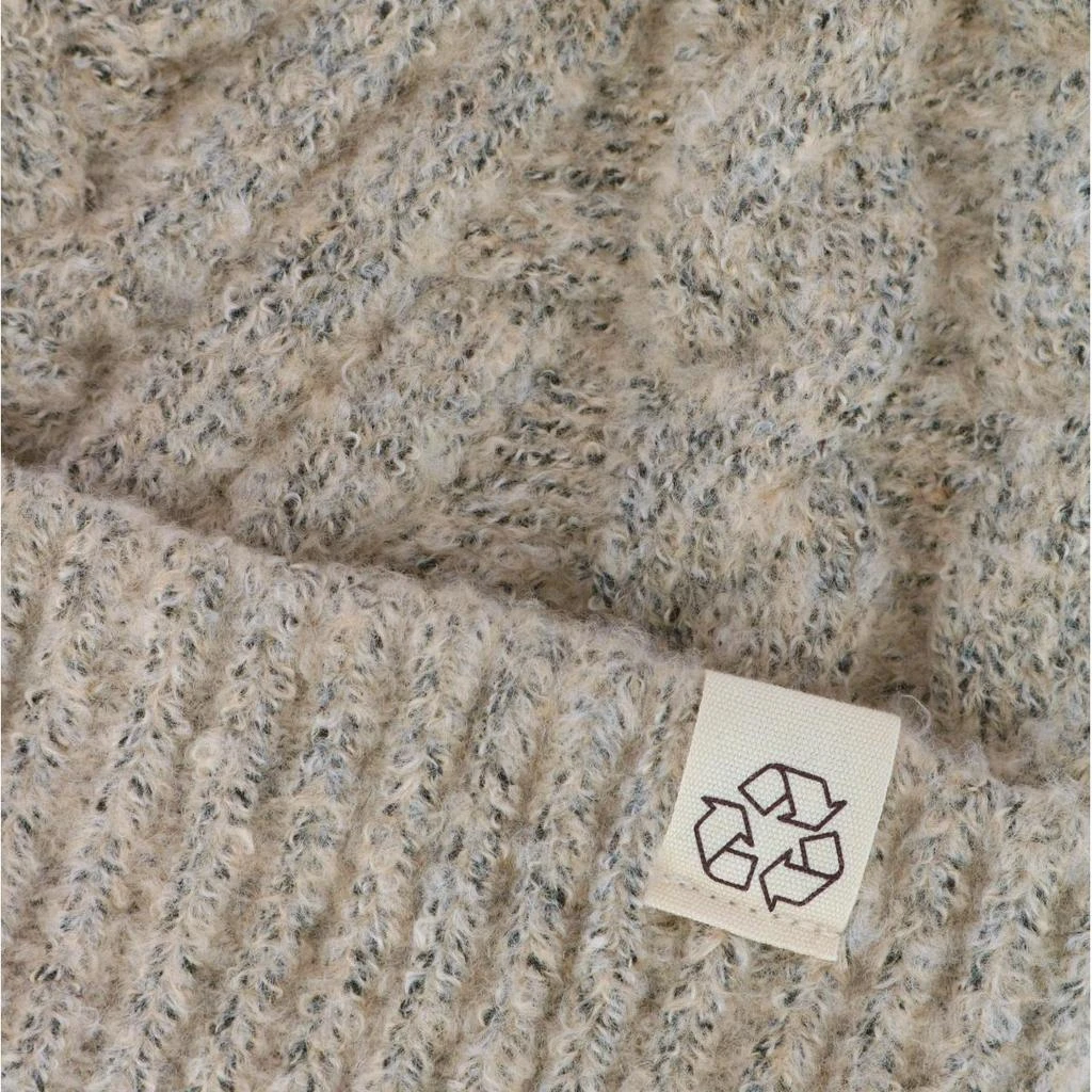 David & Young Women's Chevron Knit Winter Beanie with Matching Yarn Pom 3