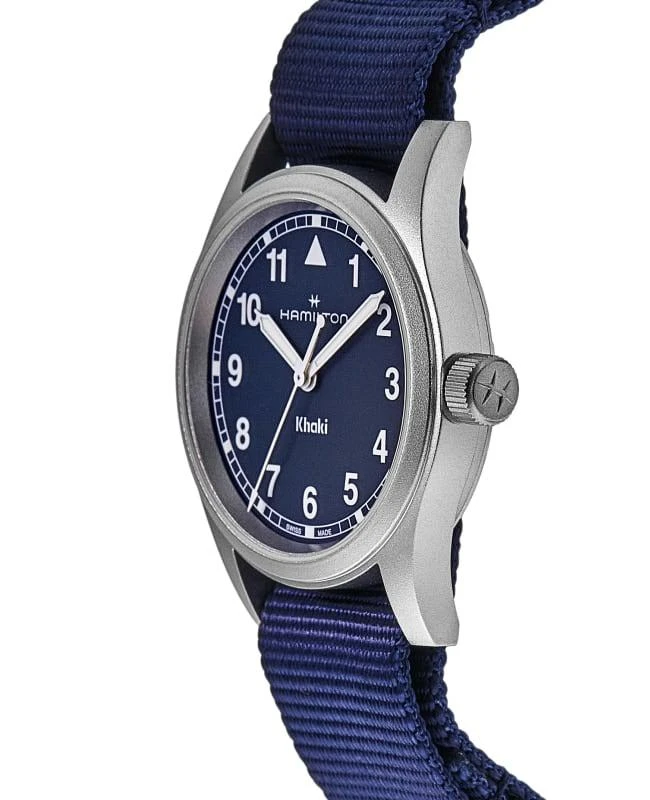 Hamilton Hamilton Khaki Field Quartz 33mm Blue Dial Fabric Strap Women
s Watch H69301940 3
