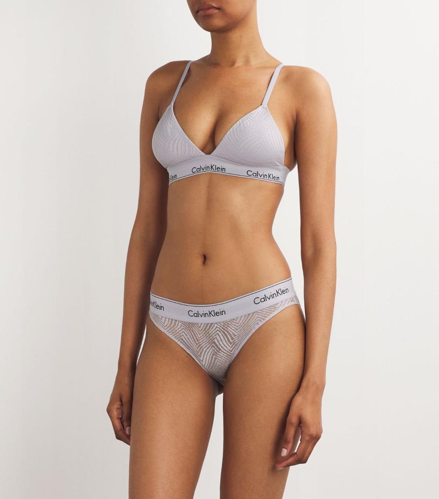 Calvin Klein Modern Lace Semi-Sheer Bikini Briefs