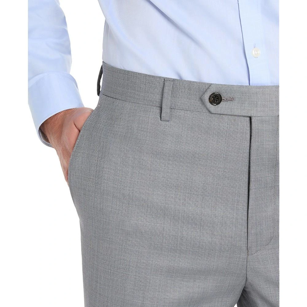 Ralph Lauren Men's Slim-Fit Sharkskin Wool-Blend Stretch Suit Pants 3