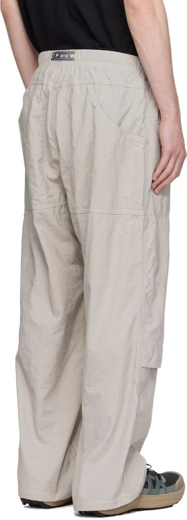 And Wander Gray Gramicci Edition Nylon Double Knee Trousers 3