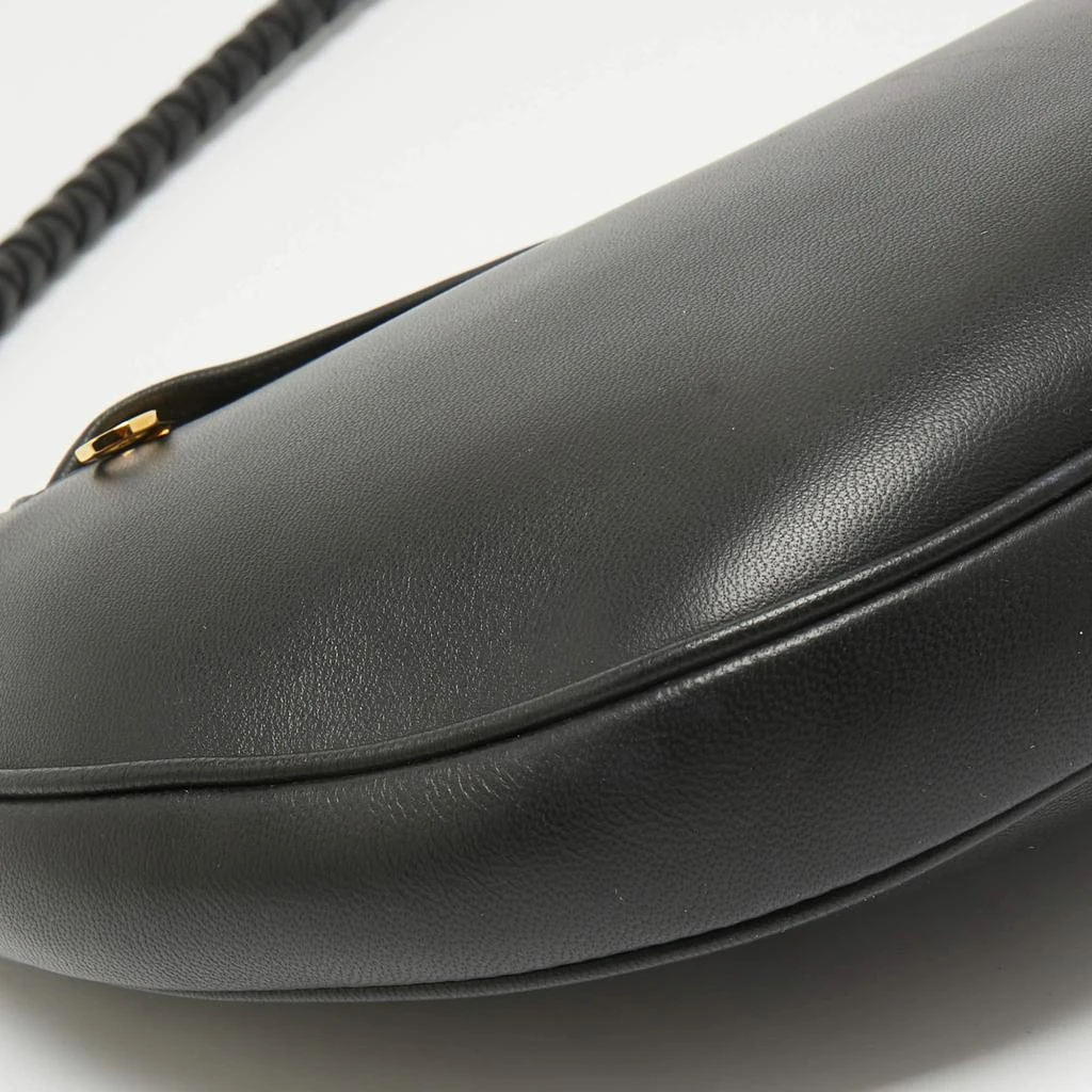 Burberry Burberry Black Leather Large Olympia Shoulder Bag 10