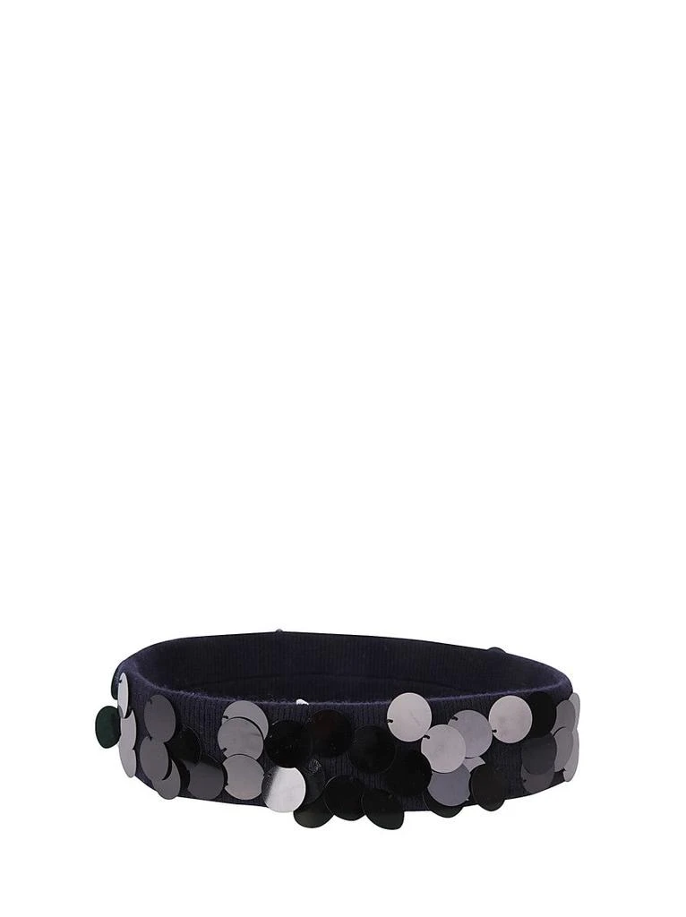 Extreme Cashmere Cashmere Belt With Sequins And Embroidered Logo 1