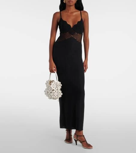 Staud Tara crochet-trimmed cotton maxi dress 2