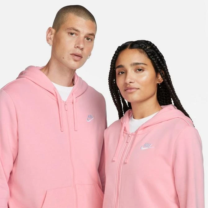NIKE Women's Nike Sportswear Club Fleece Full-Zip Hoodie 4