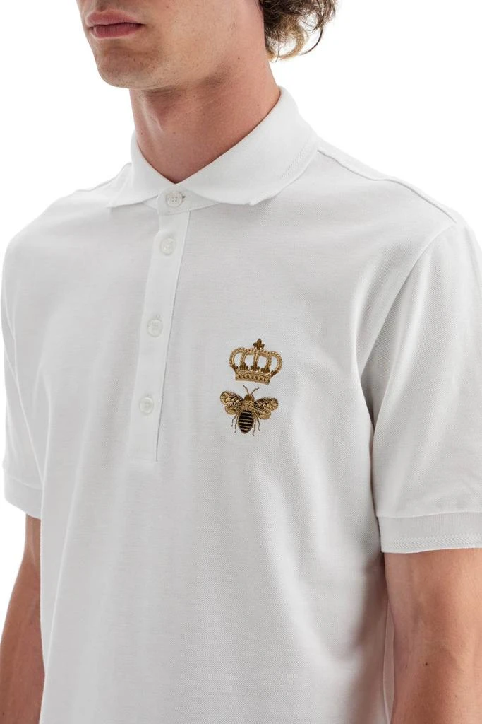 DOLCE & GABBANA slim fit polo shirt with embroidery 4