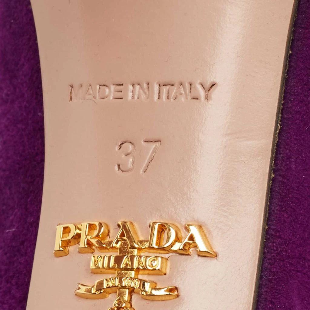 Prada Prada Purple Suede Pointed Toe Pumps Size 37 7