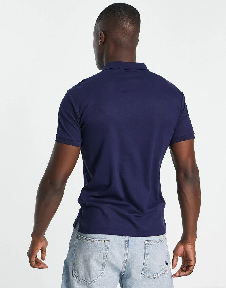 Ralph Lauren Polo Ralph Lauren slim fit pima polo multi player logo in navy 4