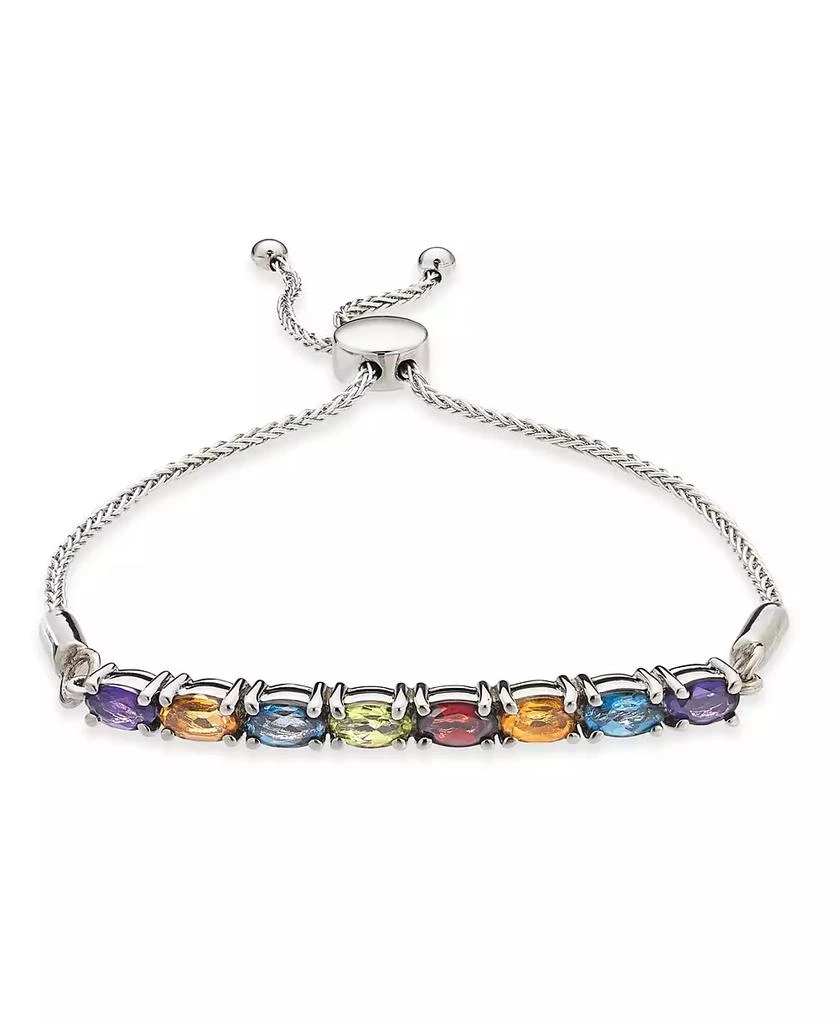 Macy's Multi-Gemstone Bolo Bracelet (2-3/8 ct. t.w.) in Sterling Silver 1