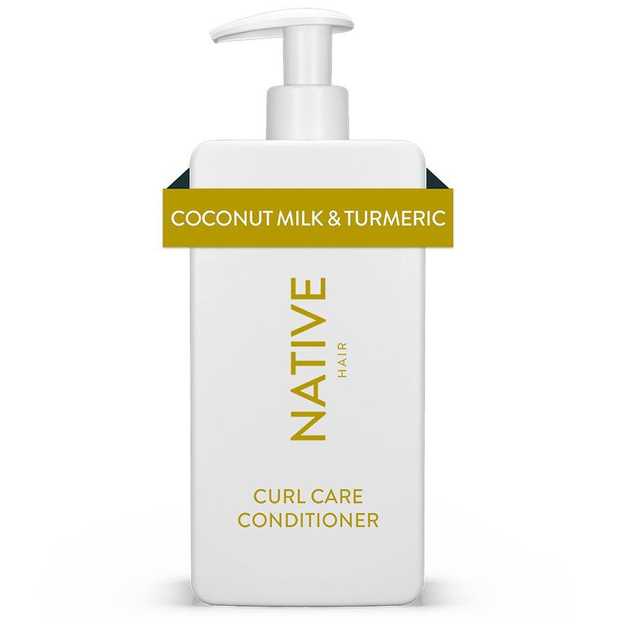 Native Curl Care Conditioner, Sulfate Free, for Women and Men Coconut Milk & Turmeric