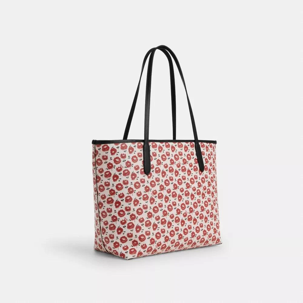 Coach City Tote Bag With Floral Print 3