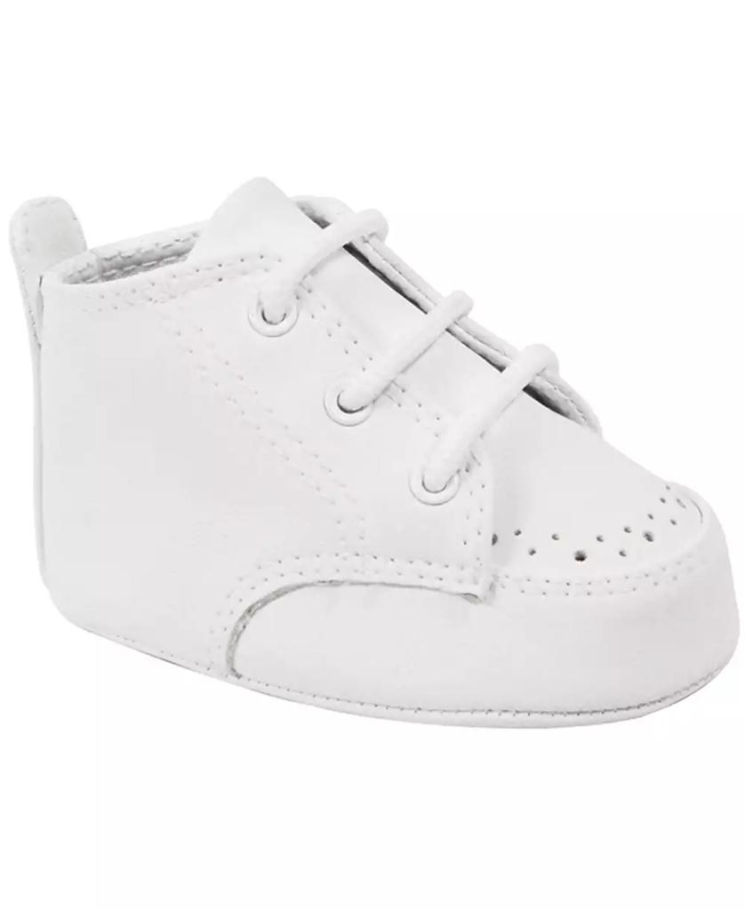 Baby Deer Baby Boy Soft Vinyl Hi-Top with Perforations