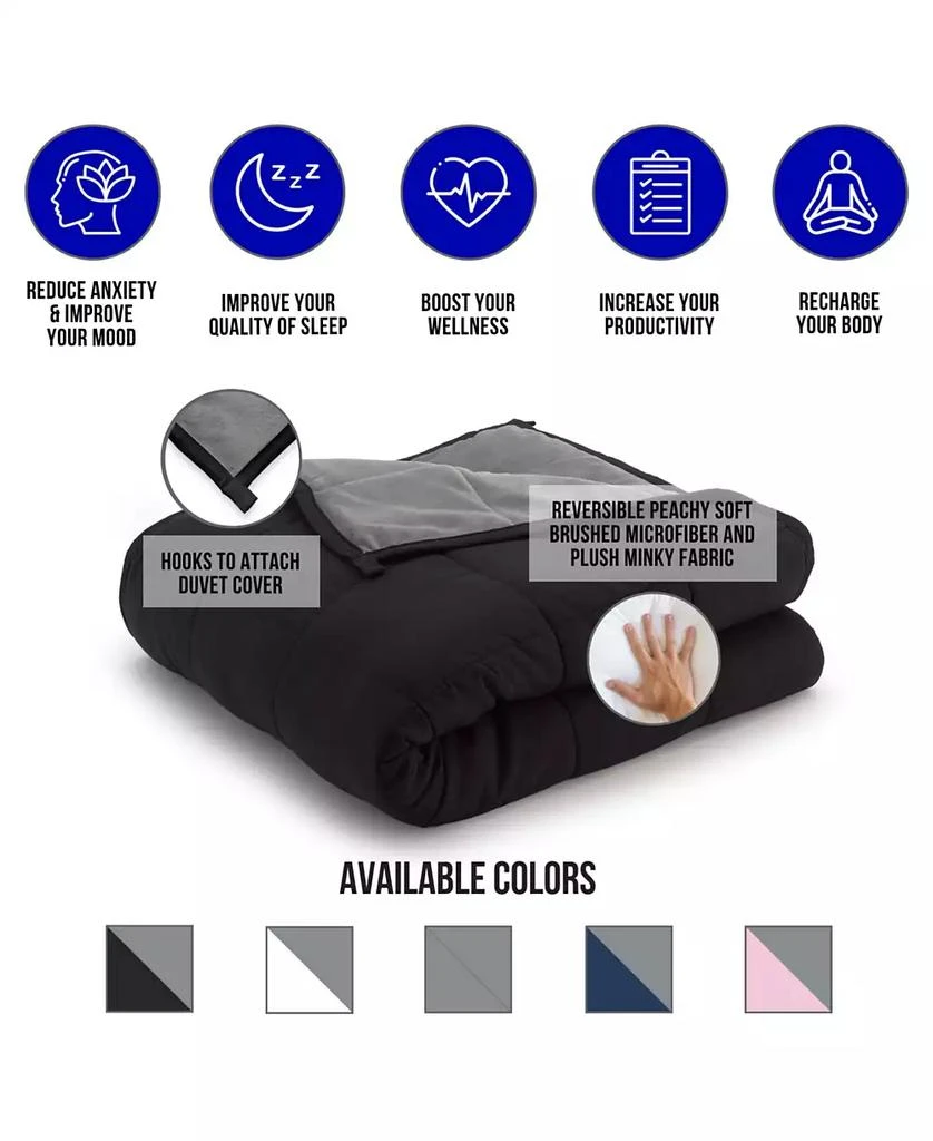 Ella Jayne Reversible Anti-Anxiety 12lb Weighted Blanket 5
