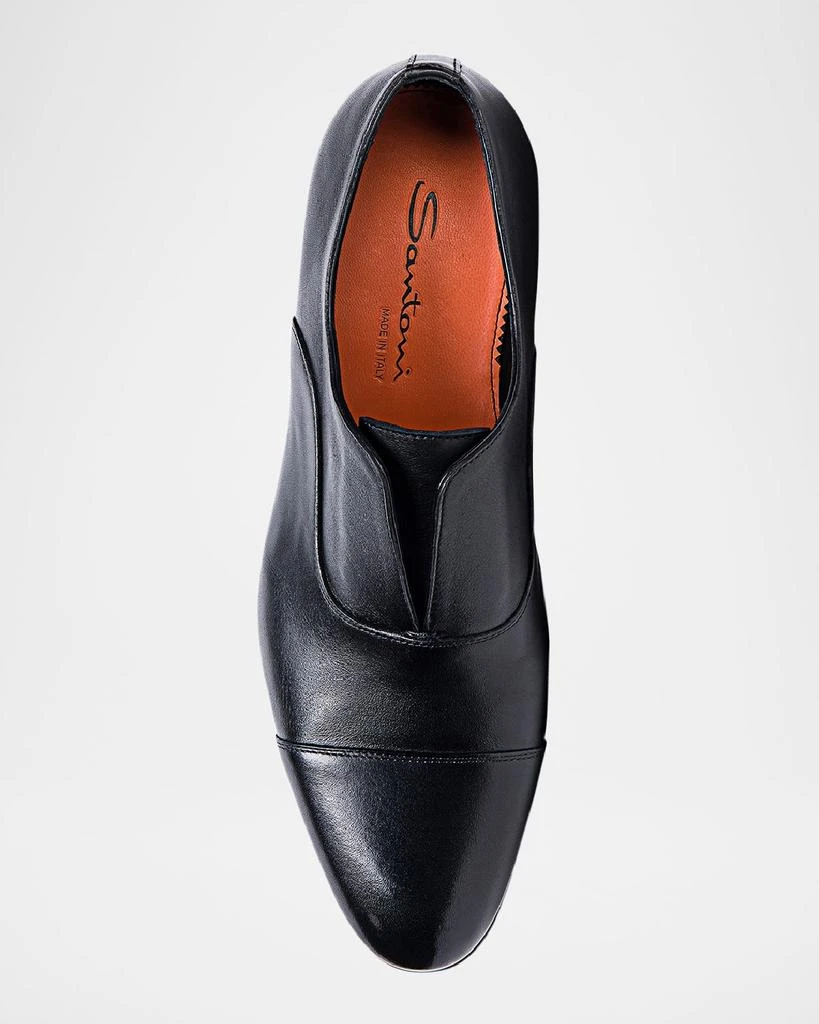 Santoni Men's Kenneth Cap-Toe Slip-On Derby Shoes 4