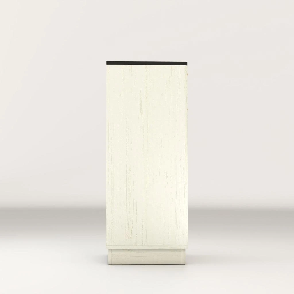 Streamdale Furniture Streamdale 10-Gallon Woodgrain Tilt-Out Trash Cabinet with Hideaway Drawer 
Pull-Out Bin 4