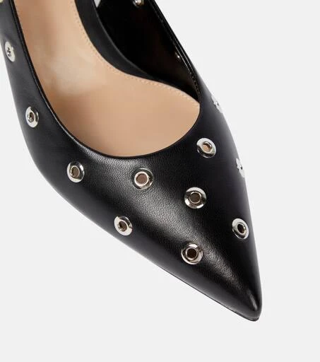 Gianvito Rossi Lydia studded leather slingback pumps 6