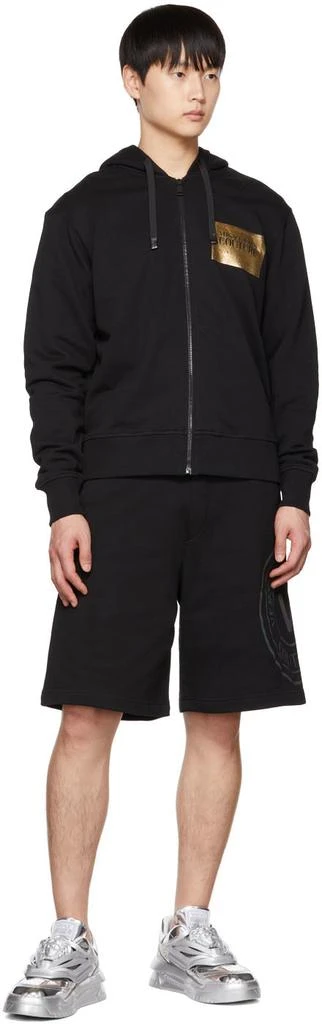 Versace Black Graphic Print Hoodie 4