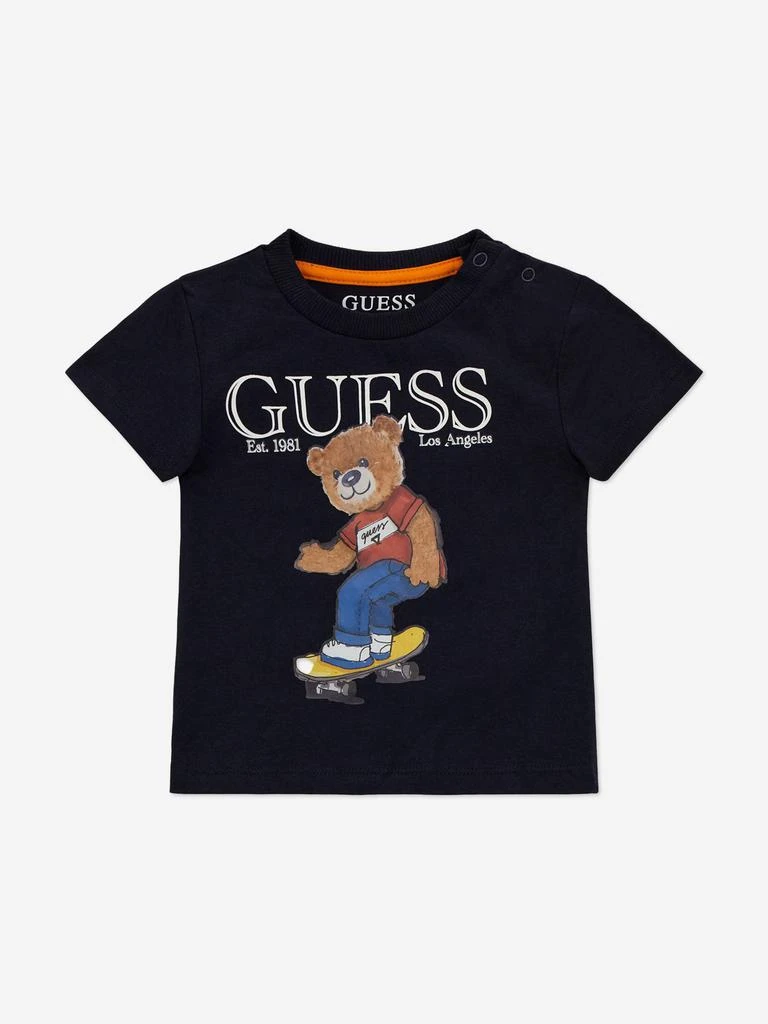 GUESS Baby Boys Bear Short Set in Navy 3