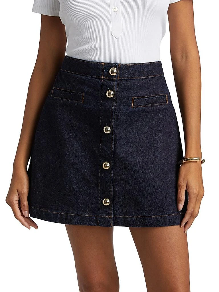 Reformation Amara High-Rise Denim Miniskirt 3