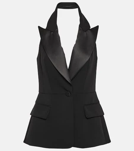 Max Mara Aletta halterneck wool vest 1