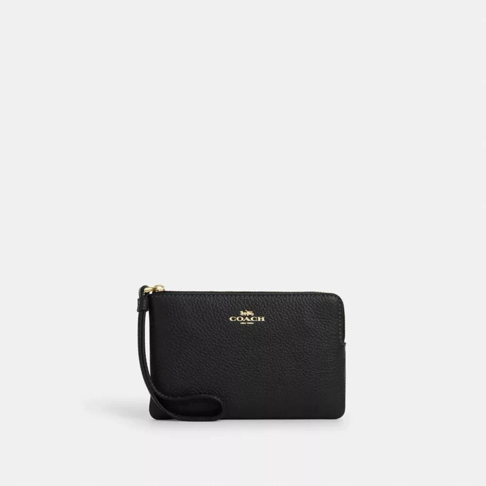 Coach Corner Zip Wristlet