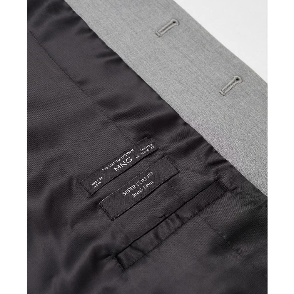 Mango Men's Super Slim-Fit Stretch Fabric Suit Vest 4