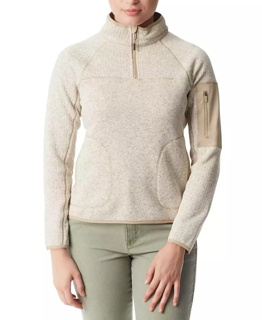 BASS OUTDOOR Women's Mixed-Media Pullover Sweater 4