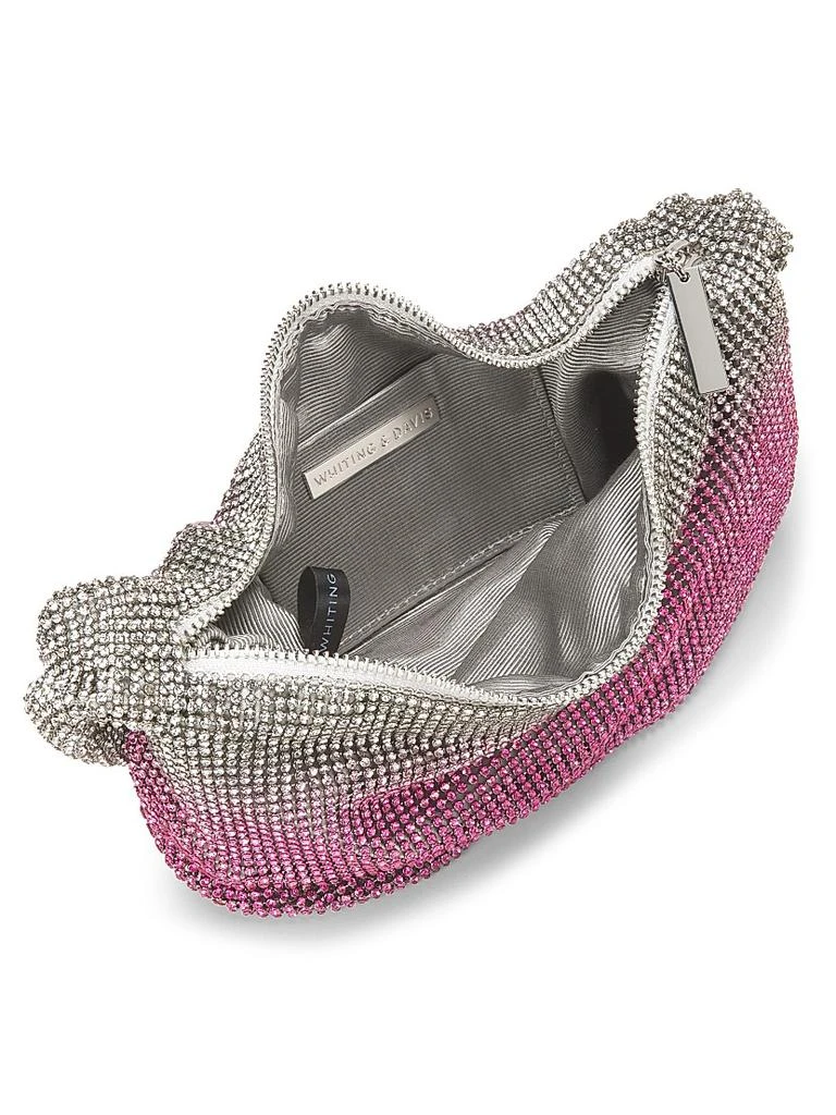 Whiting 
Davis Adrienne Ombré Crystal Mesh Hobo Bag 3