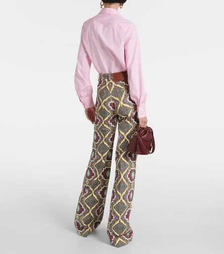 ETRO Printed high-rise wide-leg jeans 3