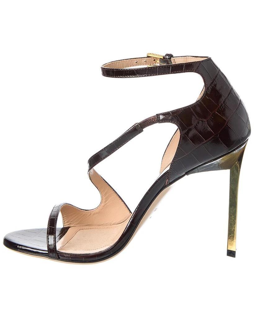 Tom Ford Croc-Embossed Leather Sandal 2