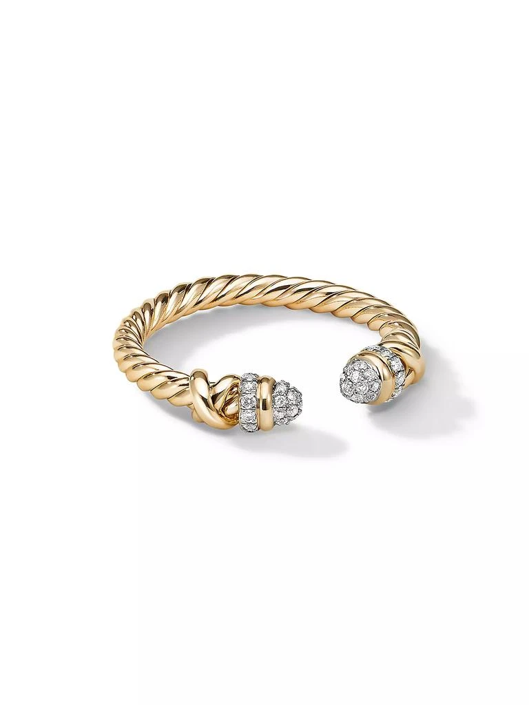 David Yurman Petite Helena Open Ring In 18K Yellow Gold 1