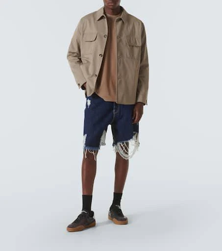 Acne Studios Distressed denim shorts 2