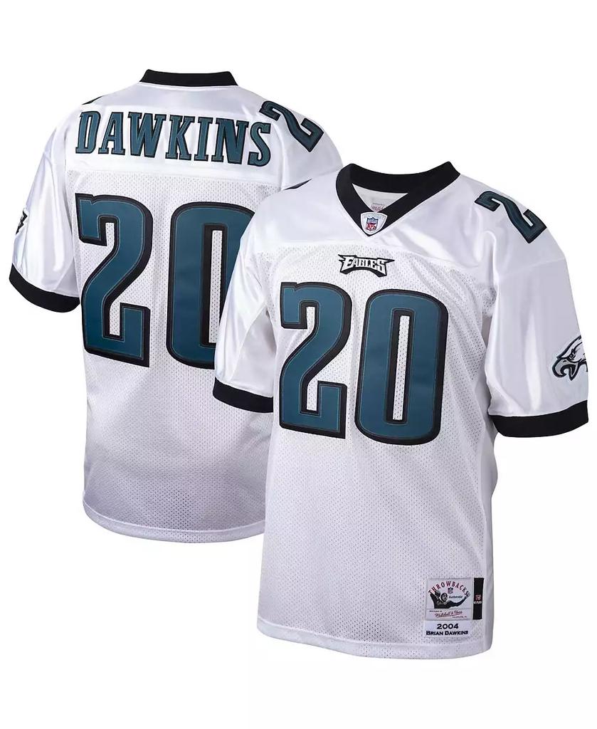 Mitchell and Ness Men's Brian Dawkins White Philadelphia Eagles 2004 Authentic Throwback Retired Player Jersey